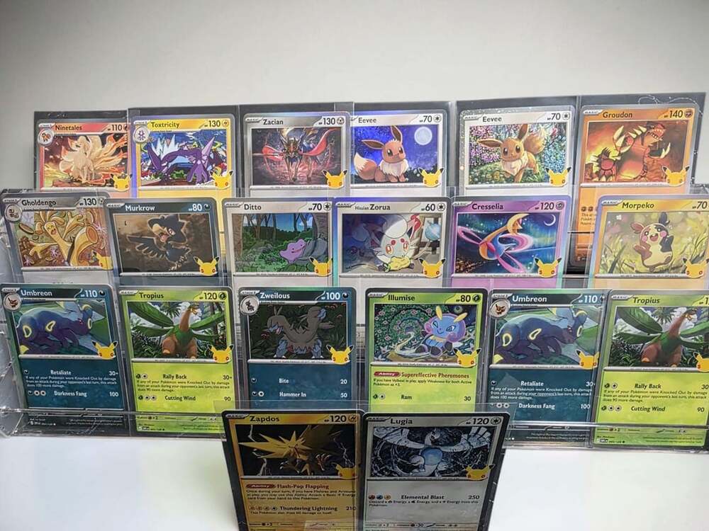 Pokemon 30th celebration Bundle 20 cards Minty and sleeved